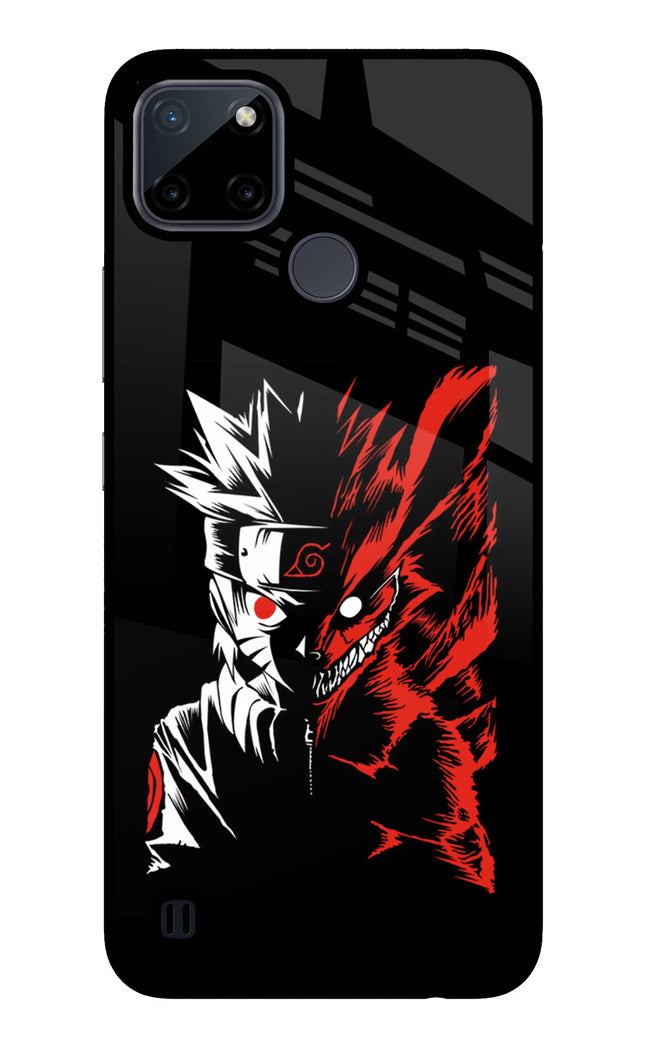 Naruto Two Face Realme C21Y/C25Y Glass Case Back Cover by Casekaro