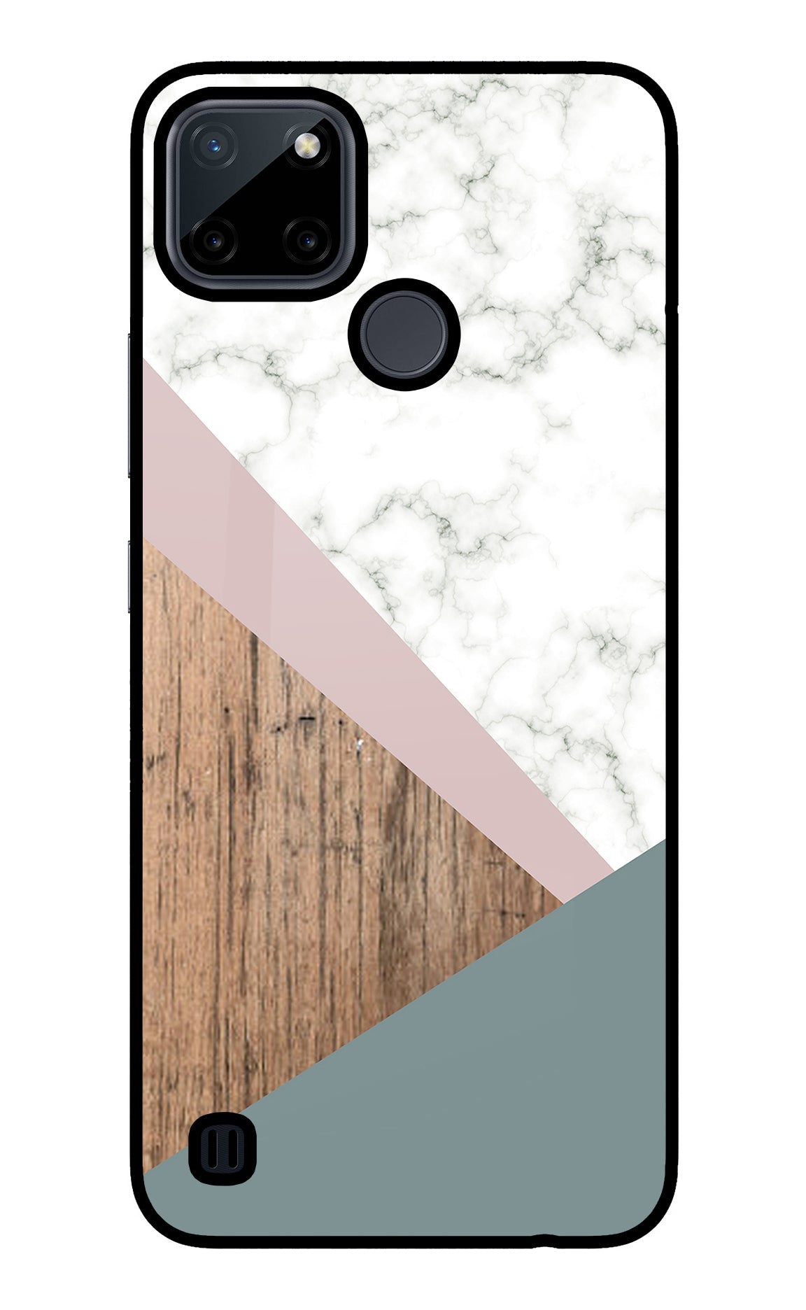 Marble wood Abstract Realme C21Y/C25Y Back Cover