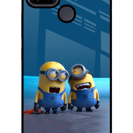 Minion Laughing Realme C21Y/C25Y Glass Case Back Cover by Casekaro