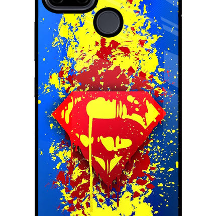 Superman logo Realme C21Y/C25Y Glass Case