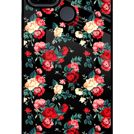 Rose Pattern Realme C21Y/C25Y Glass Case