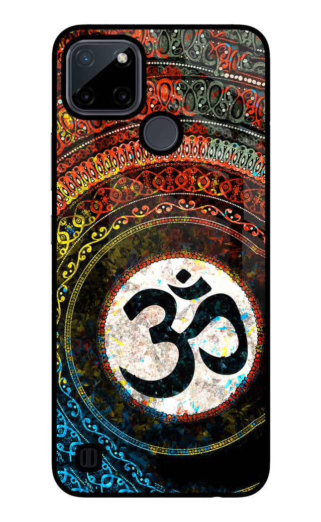 Om Cultural Realme C21Y/C25Y Glass Case Back Cover by Casekaro