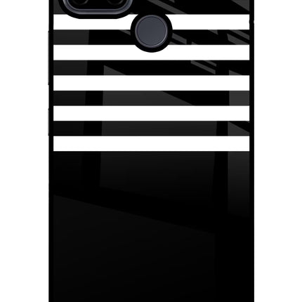 Black and White Print Realme C21Y/C25Y Glass Case