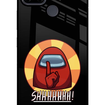 Among Us Shhh! Realme C21Y/C25Y Glass Case Back Cover by Casekaro