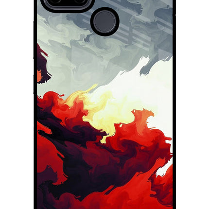 Fire Cloud Realme C21Y/C25Y Glass Case