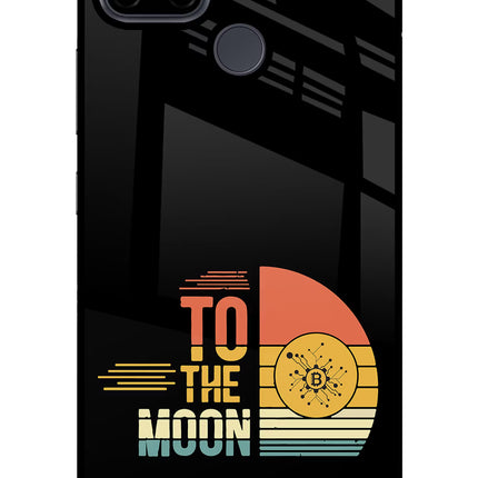 To the Moon Realme C21Y/C25Y Glass Case Back Cover by Casekaro
