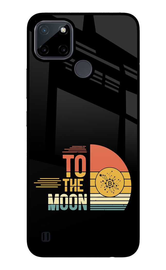 To the Moon Realme C21Y/C25Y Glass Case Back Cover by Casekaro