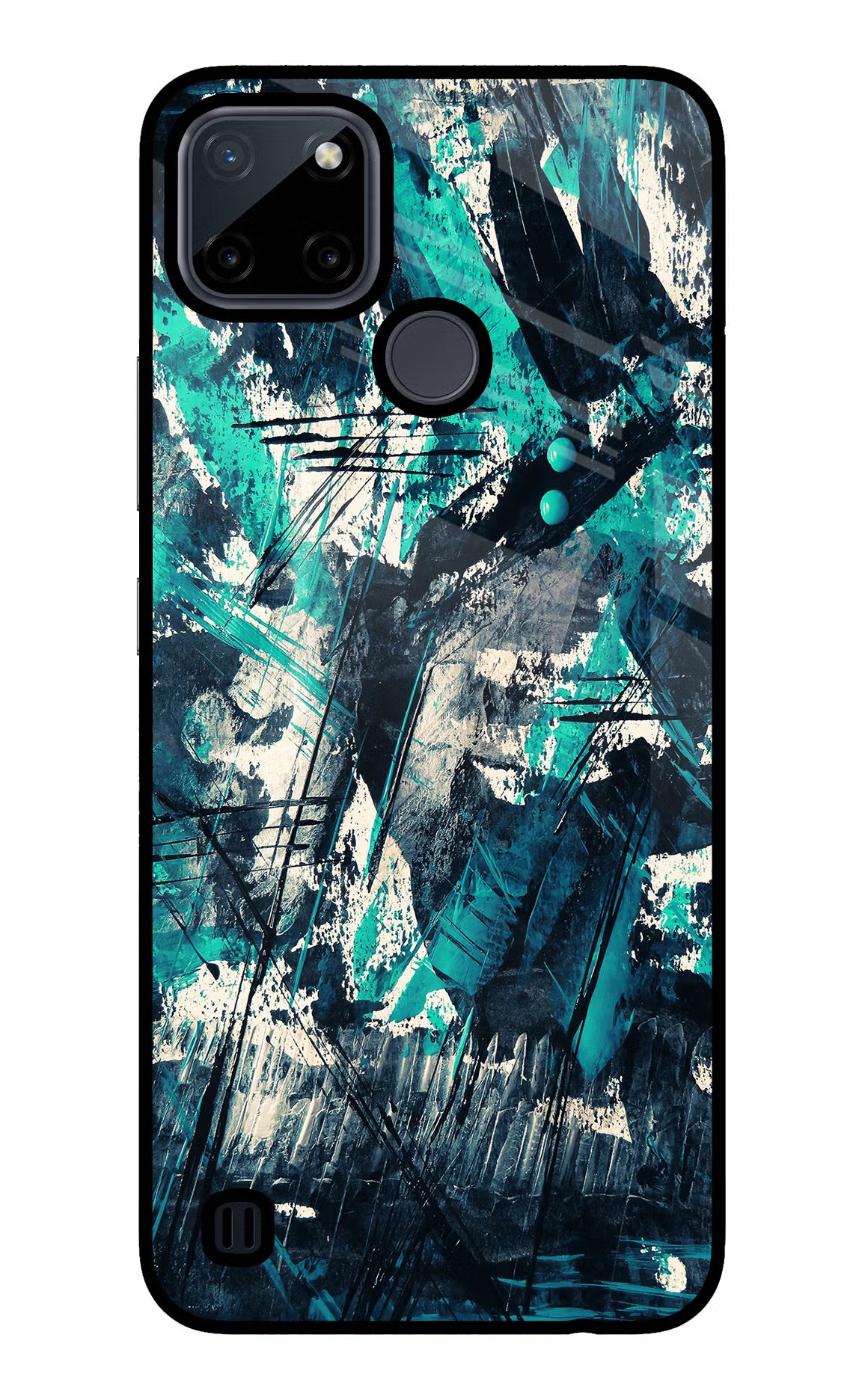 Artwork Realme C21Y/C25Y Glass Case Back Cover by Casekaro