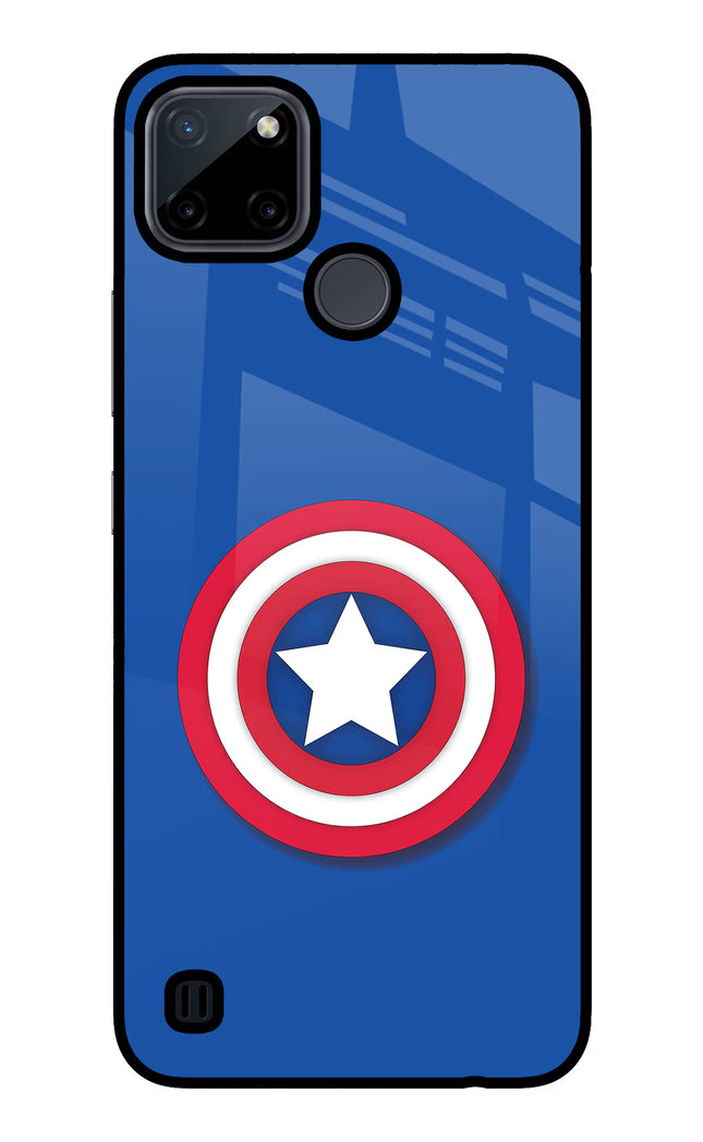 Shield Realme C21Y/C25Y Glass Case Back Cover by Casekaro