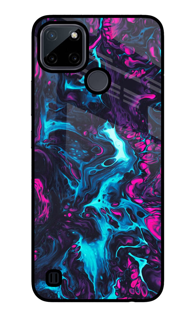 Abstract Realme C21Y/C25Y Glass Case Back Cover by Casekaro