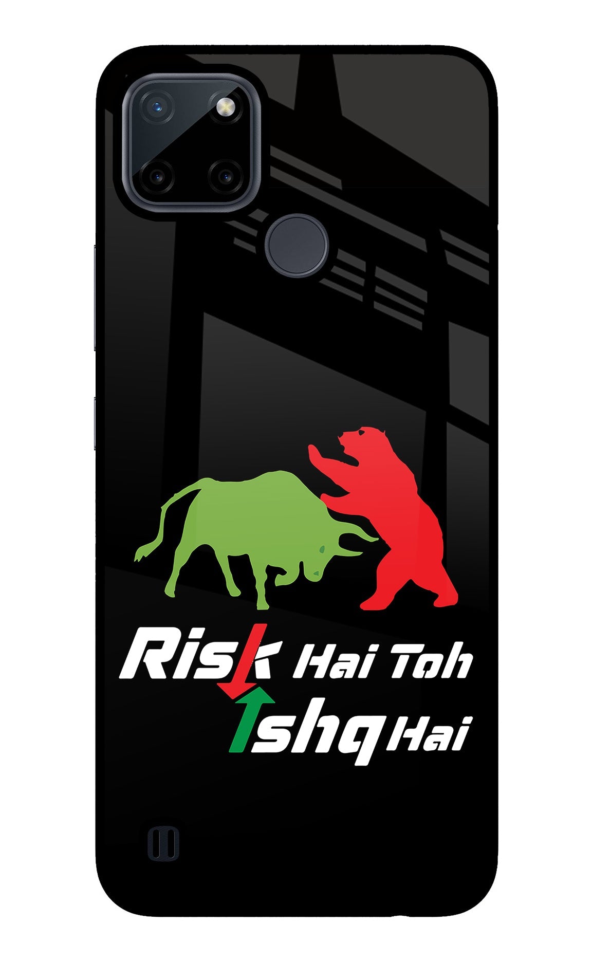 Risk Hai Toh Ishq Hai Realme C21Y/C25Y Glass Case