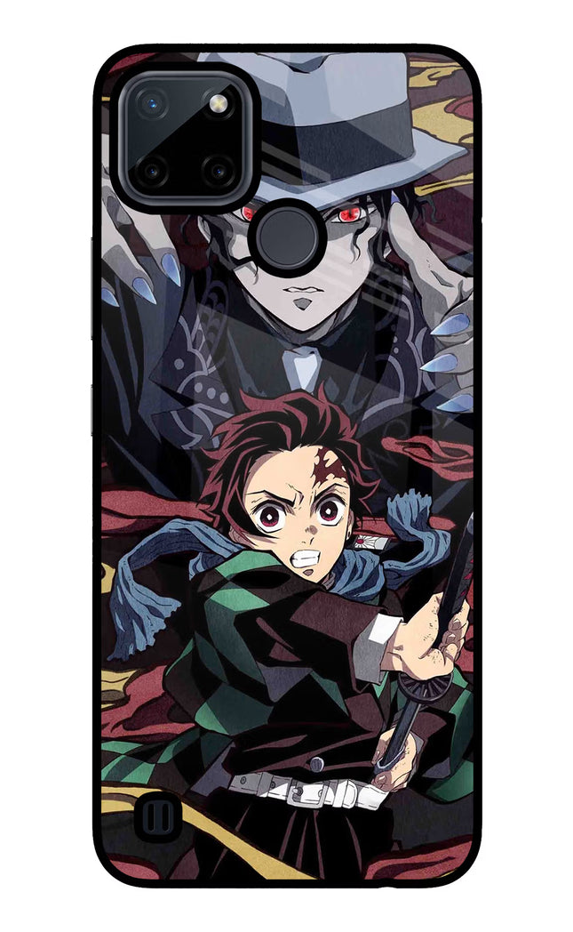 Demon Slayer Realme C21Y/C25Y Glass Case Back Cover by Casekaro