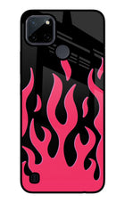 Fire Flames Realme C21Y/C25Y Glass Case