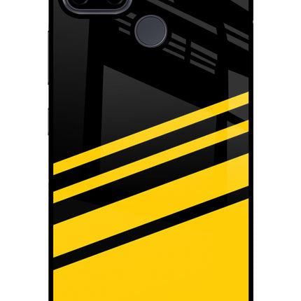Yellow Shades Realme C21Y/C25Y Glass Case Back Cover by Casekaro