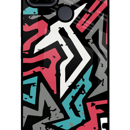 Geometric Graffiti Realme C21Y/C25Y Glass Case