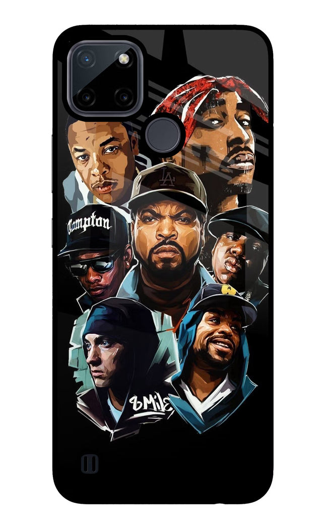 Rappers Realme C21Y/C25Y Glass Case Back Cover by Casekaro