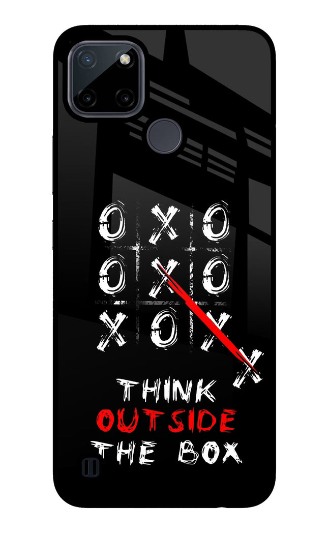 Think out of the BOX Realme C21Y/C25Y Glass Case Back Cover by Casekaro