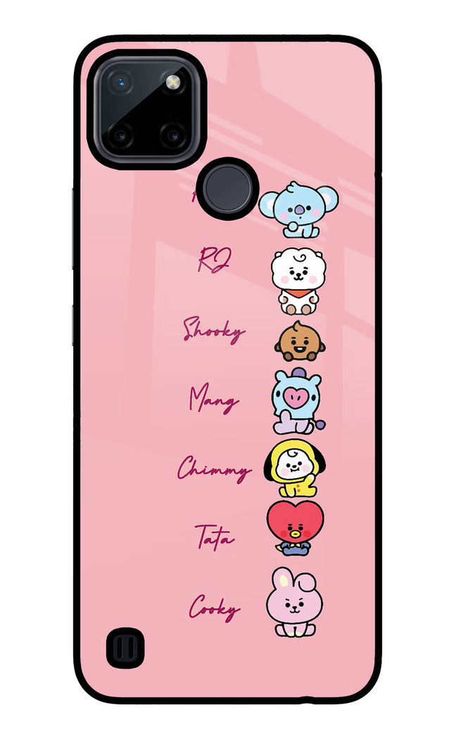 BTS names Realme C21Y/C25Y Glass Case Back Cover by Casekaro