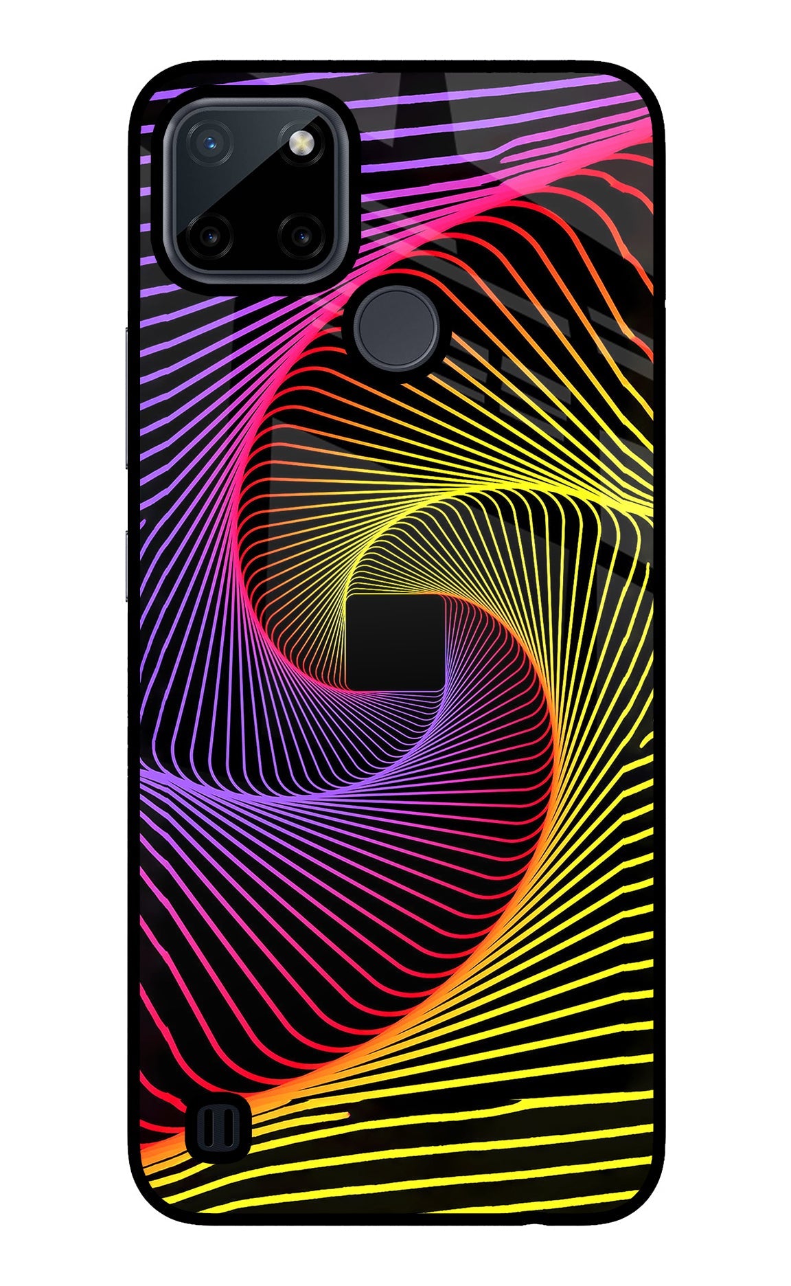 Colorful Strings Realme C21Y/C25Y Glass Case