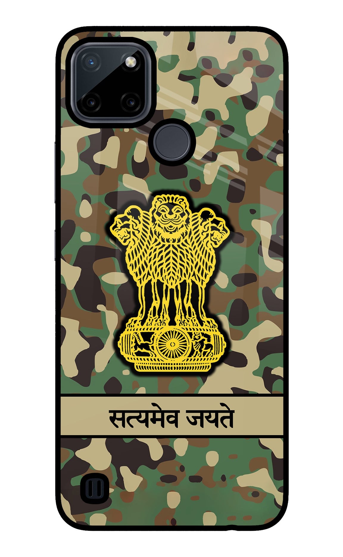 Satyamev Jayate Army Realme C21Y/C25Y Glass Case