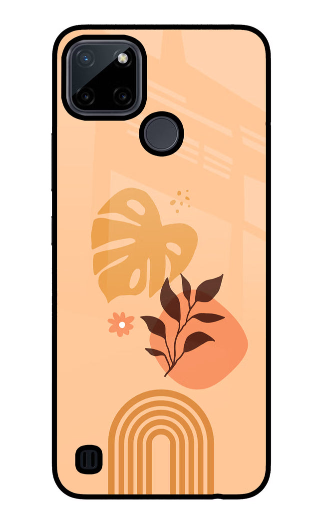 Bohemian Art Realme C21Y/C25Y Glass Case Back Cover by Casekaro
