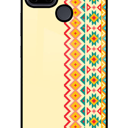 Ethnic Seamless Realme C21Y/C25Y Glass Case Back Cover by Casekaro