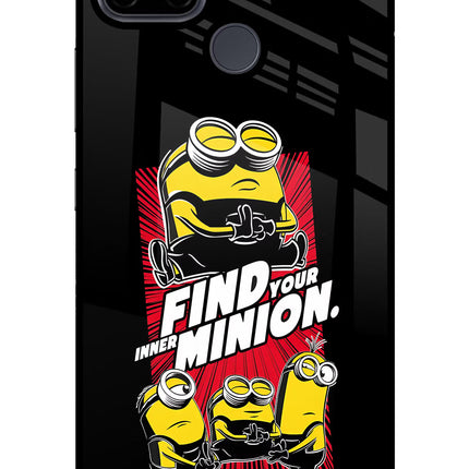 Find your inner Minion Realme C21Y/C25Y Glass Case Back Cover by Casekaro