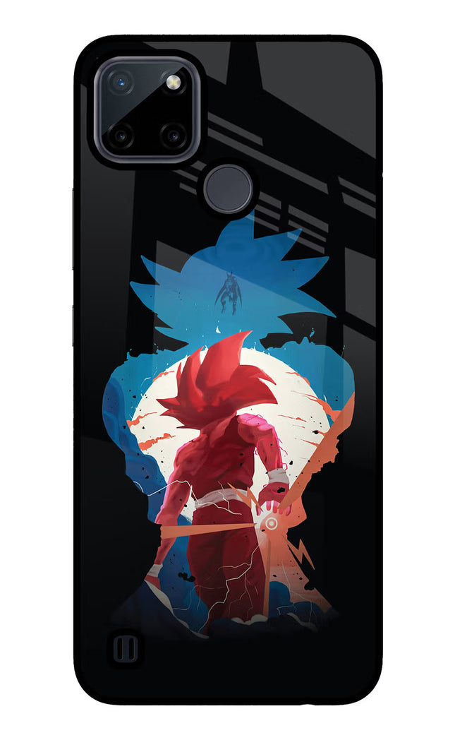 Goku Realme C21Y/C25Y Glass Case Back Cover by Casekaro