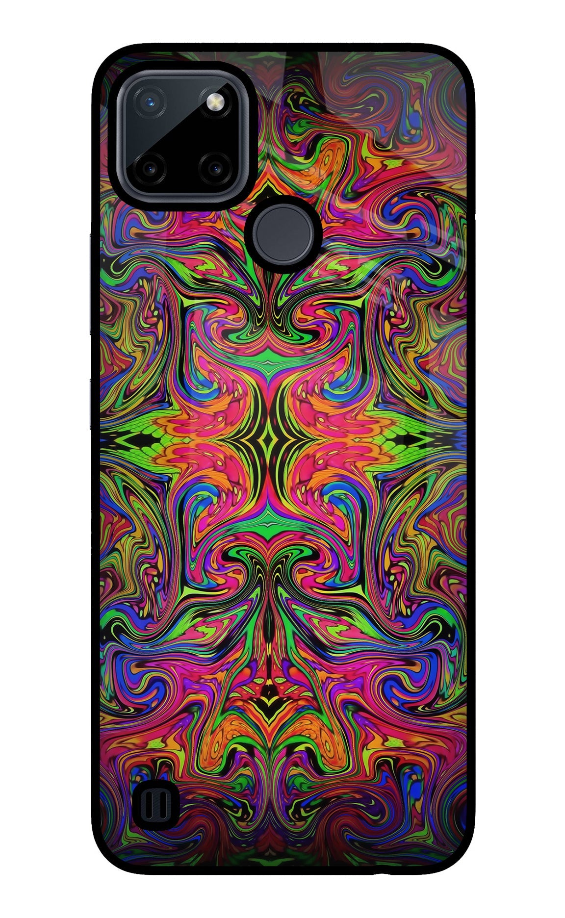 Psychedelic Art Realme C21Y/C25Y Glass Case