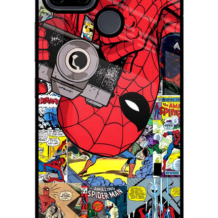 Spider Man Realme C21Y/C25Y Glass Case Back Cover by Casekaro