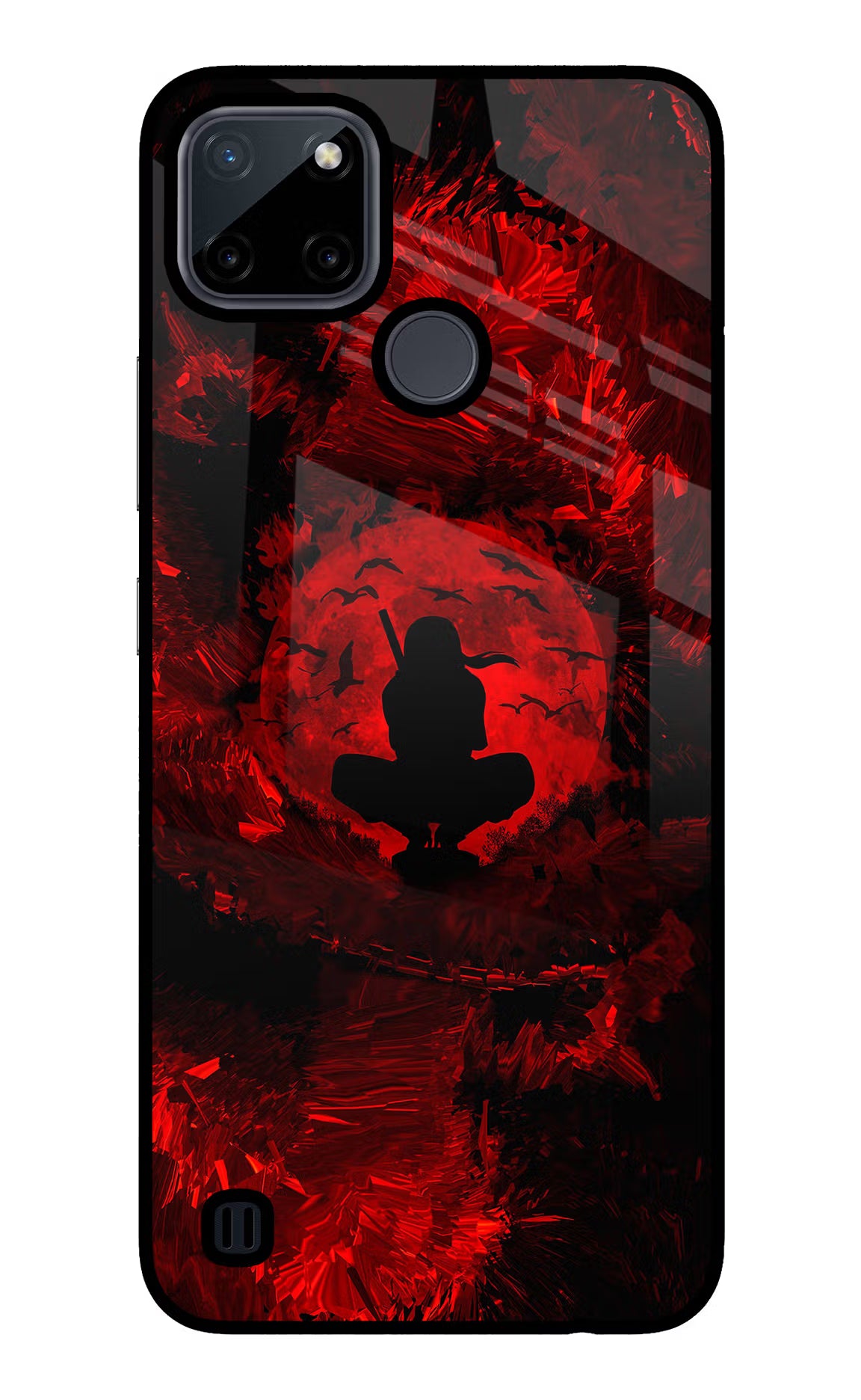 Itachi Uchiha Realme C21Y/C25Y Glass Case Back Cover by Casekaro