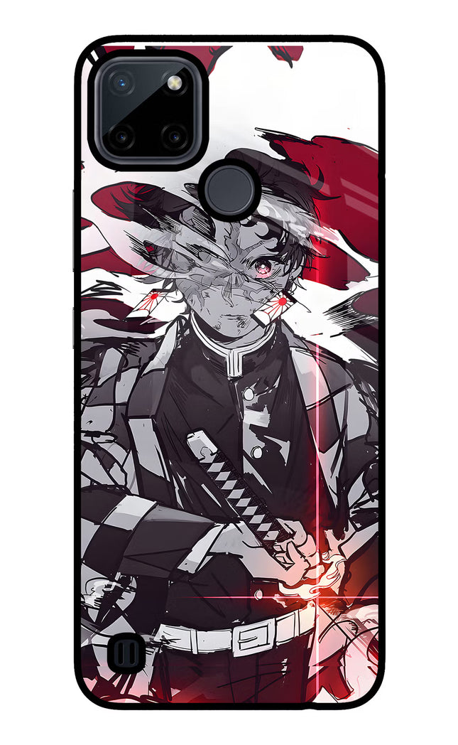 Demon Slayer Realme C21Y/C25Y Glass Case Back Cover by Casekaro