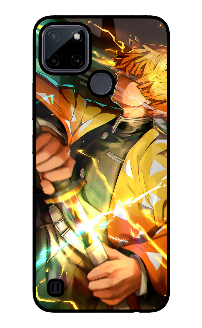Demon Slayer Realme C21Y/C25Y Glass Case Back Cover by Casekaro
