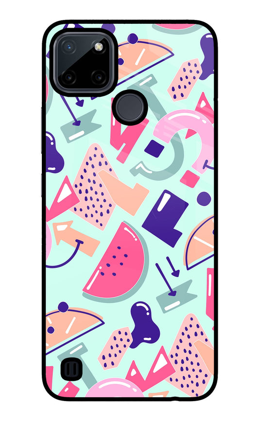 Doodle Pattern Realme C21Y/C25Y Glass Case