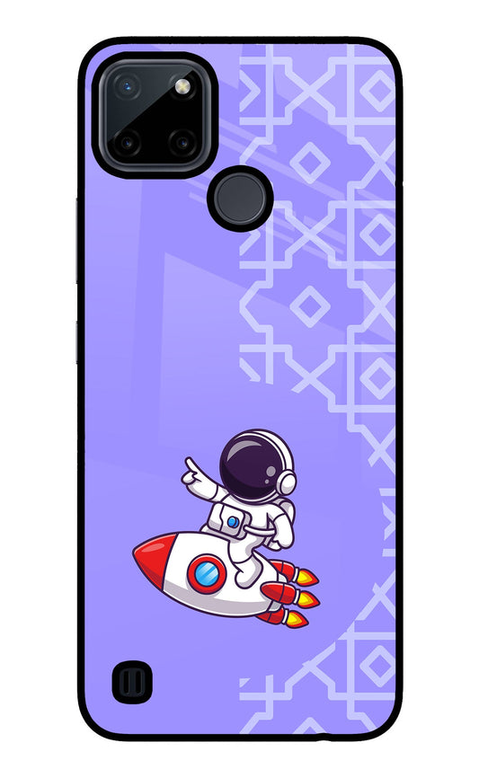 Cute Astronaut Realme C21Y/C25Y Glass Case