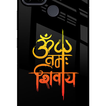 Om Namah Shivay Realme C21Y/C25Y Glass Case Back Cover by Casekaro