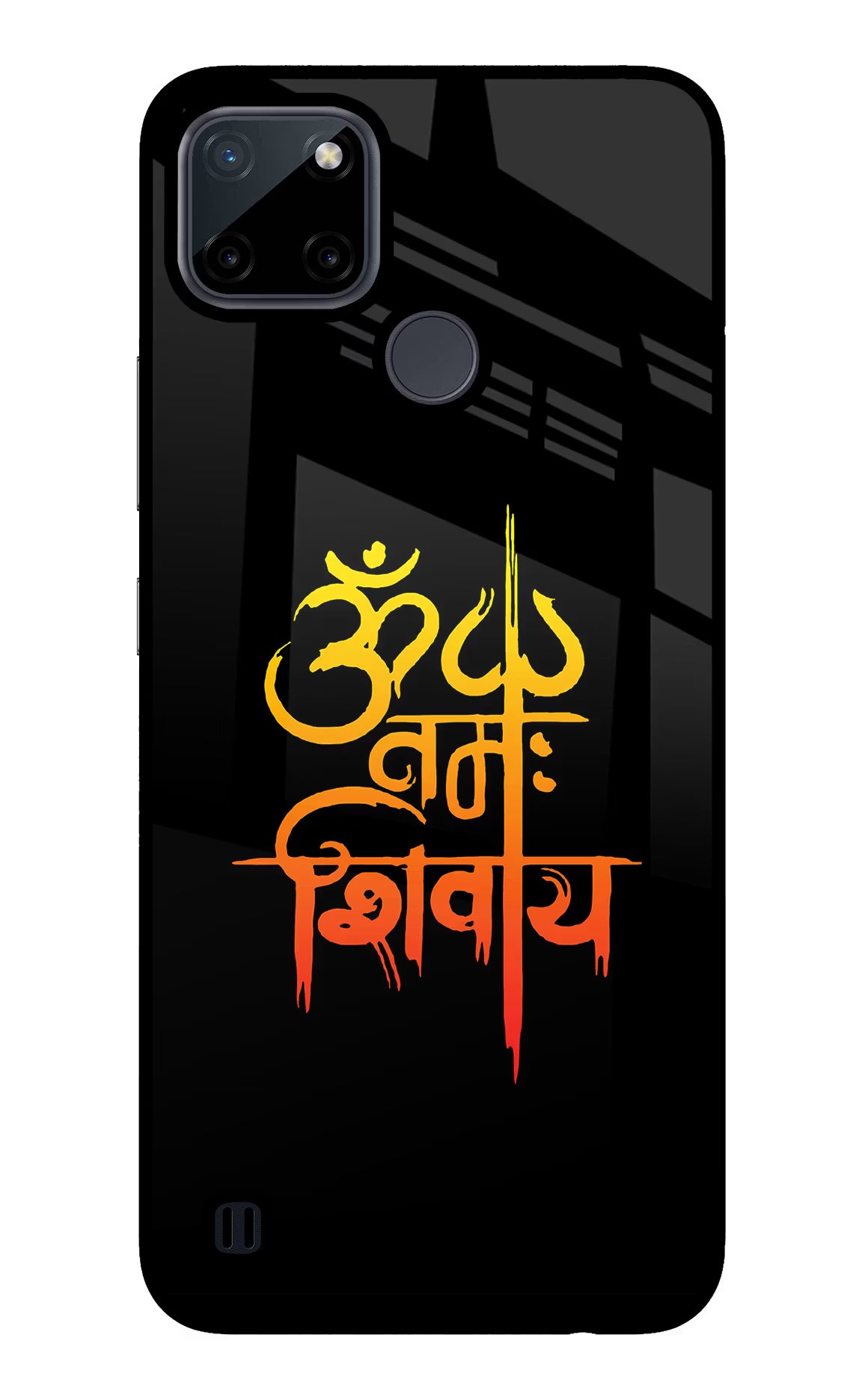 Om Namah Shivay Realme C21Y/C25Y Glass Case Back Cover by Casekaro