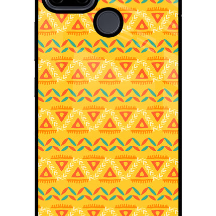 Tribal Pattern Realme C21Y/C25Y Glass Case Back Cover by Casekaro