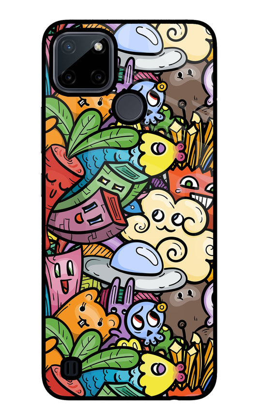 Veggie Doodle Realme C21Y/C25Y Glass Case