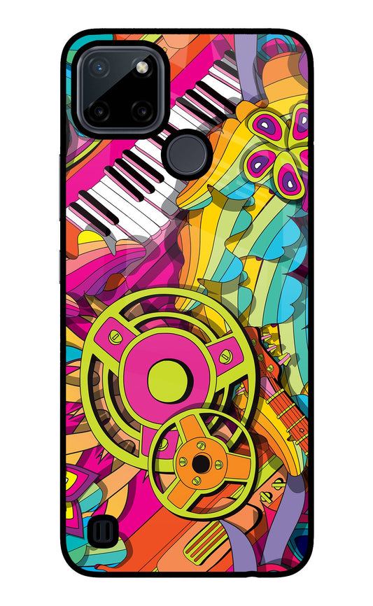 Music Doodle Realme C21Y/C25Y Glass Case