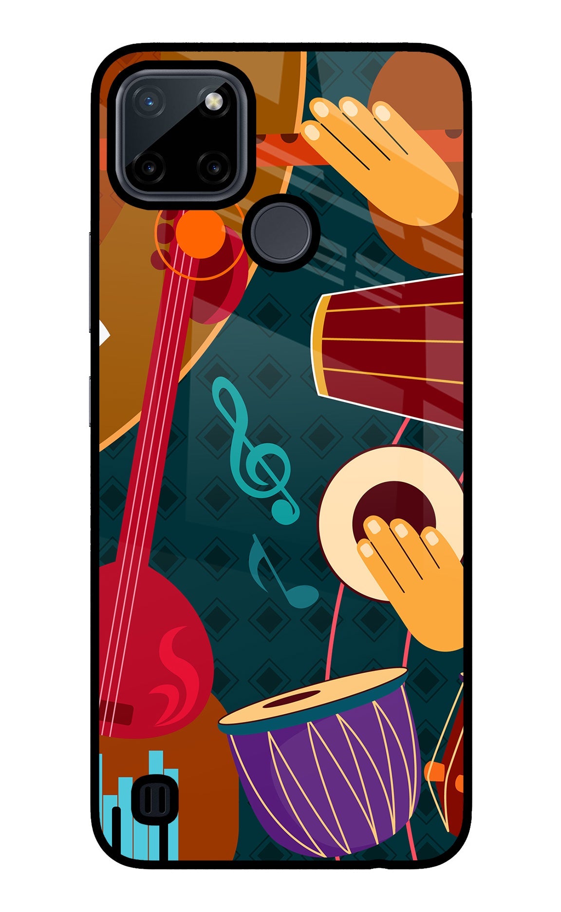 Music Instrument Realme C21Y/C25Y Back Cover