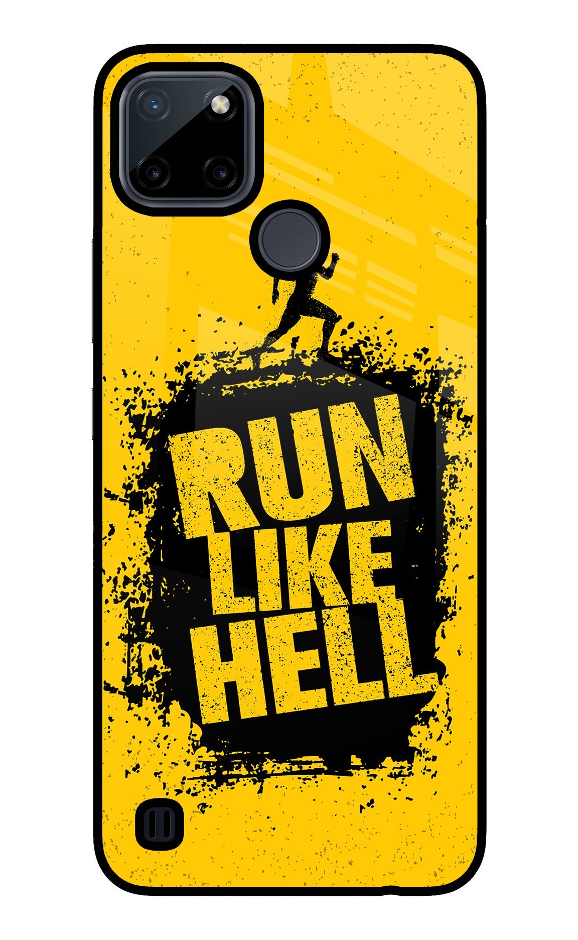 Run Like Hell Realme C21Y/C25Y Glass Case