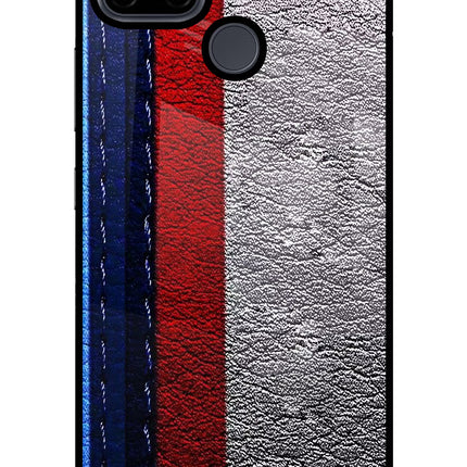 BMW Stripes Realme C21Y/C25Y Glass Case Back Cover by Casekaro
