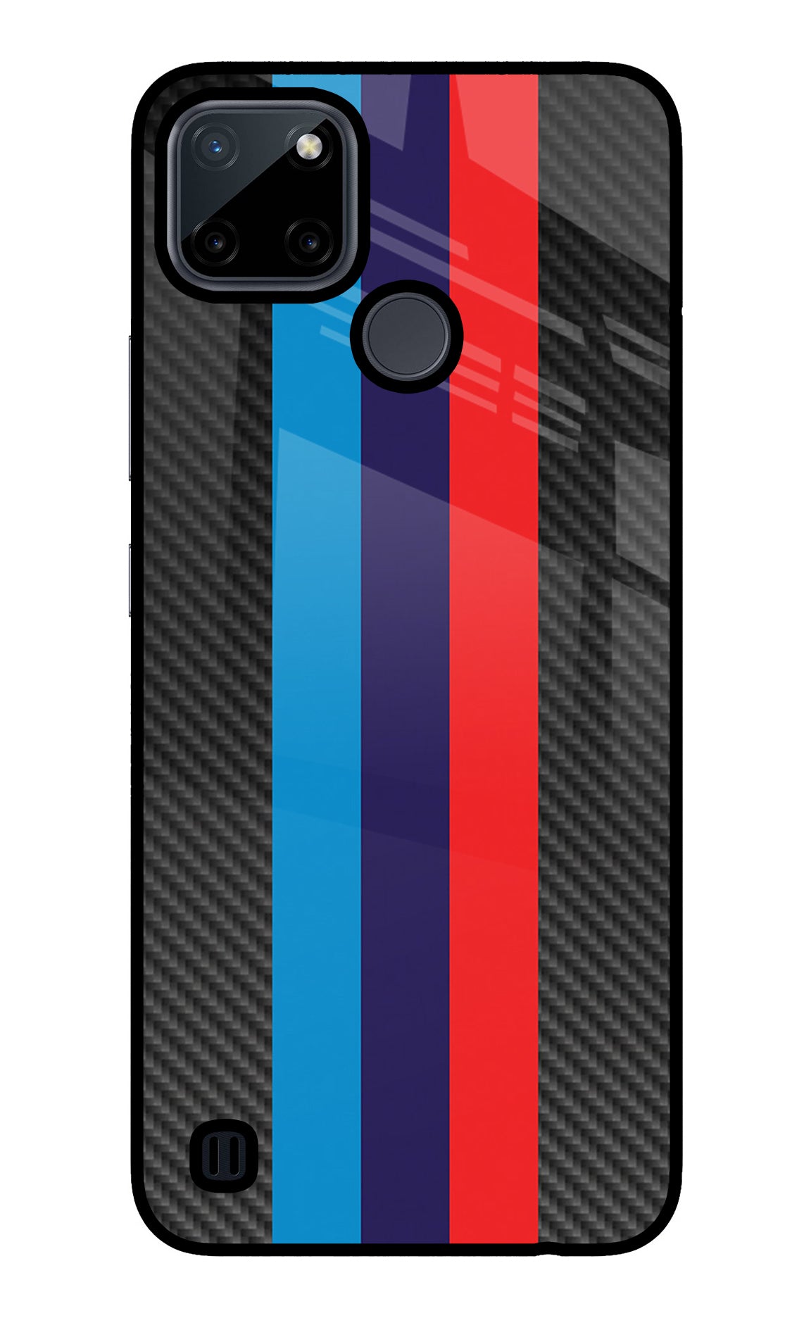 BMW Stripes Pattern Realme C21Y/C25Y Glass Case