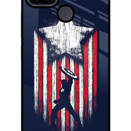 Captain America Marvel Art Realme C21Y/C25Y Glass Case