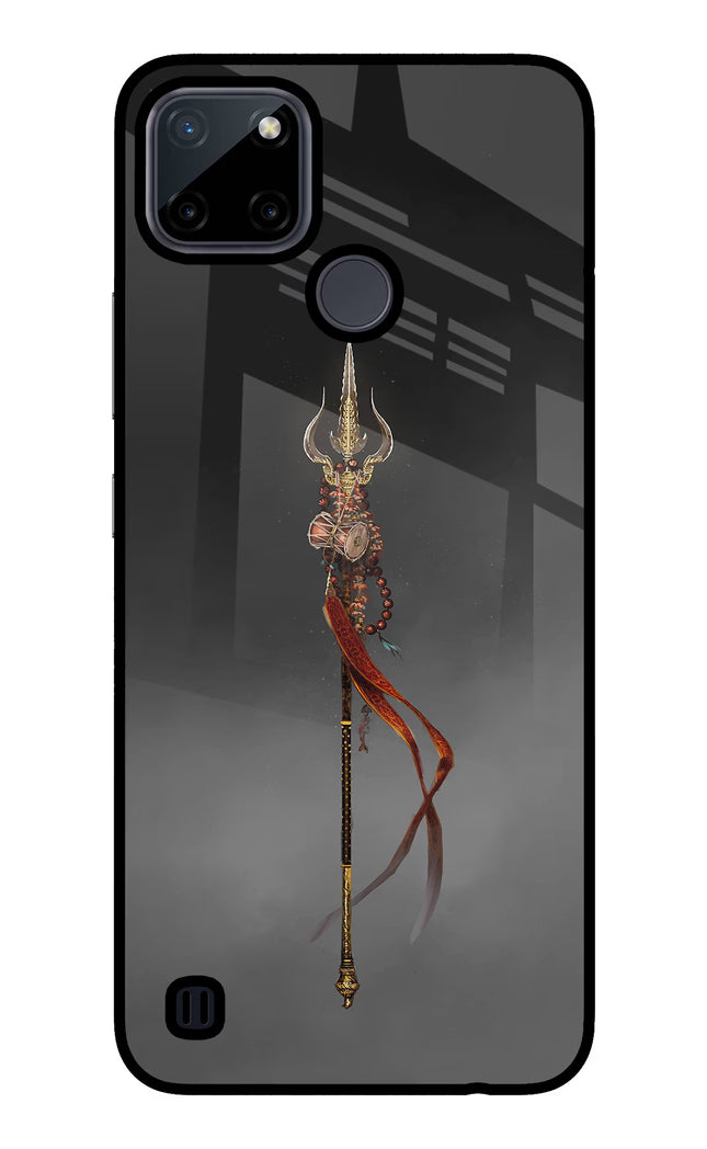Shiv Trishul Realme C21Y/C25Y Glass Case Back Cover by Casekaro