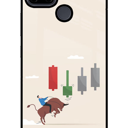 Bull Trading Momentum Realme C21Y/C25Y Glass Case