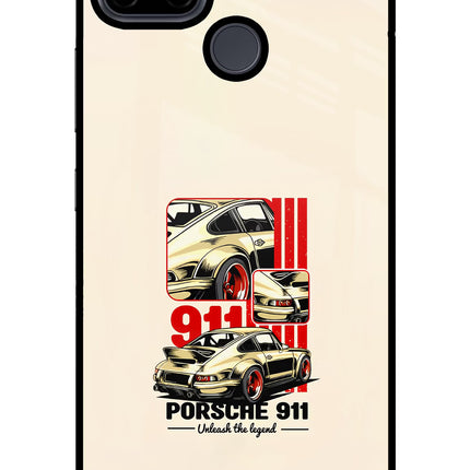 Classic Porsche 911 Realme C21Y/C25Y Glass Case Back Cover by Casekaro