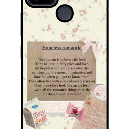Hopeless Romantic Realme C21Y/C25Y Glass Case Back Cover by Casekaro
