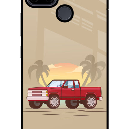 Desert Classic Drive Realme C21Y/C25Y Glass Case Back Cover by Casekaro